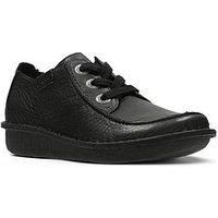 Clarks Women's Funny Dream Lace-Ups, Black (Black Leather), 5 UK (38 EU)