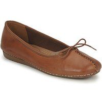 Clarks Women/'s Freckle Ice Ballet Flats, Dark Tan, 3.5 UK
