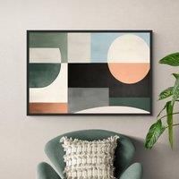 Mid Century Magic Framed Canvas