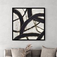 Gold Metal Abstract Framed Print