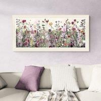 Red and Purple Meadow Framed Print