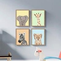 Set of 4 Little Explorers Framed Prints