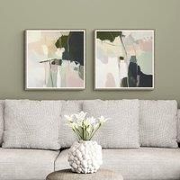 Artko Set of 2 Muted Minimalism Abstract Framed Prints
