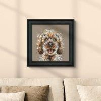 Artko Happy Go Lucky Cockapoo Framed Print