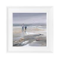 Beach Walk 2 by Janet Gammans Framed Picture