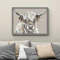 Fergus the Highland Cow Framed Print