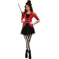 Adult's Ringmaster Female Clowns Circus Halloween New Fancy Dress Costume