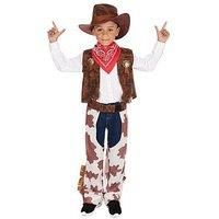 Bristol Novelty Cowboy Cow-Print Chaps Costume (L) Childs Age 7 - 9 Years