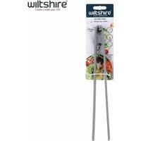 Wiltshire Silicone Kitchen Tongs 29cm, Cooking & Serving Tongs, Salad & BBQ Tongs, Heat-Resistant Utensil, Non-Stick, Non-Scratch, Pebble Grey, 29x6.3x1.5cm