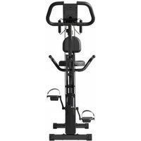 Foldable Exercise Bike with Heart Rate Sensors, Bands, and Magnetic Resistance