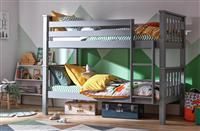 Argos Home Heavy Duty Bunk Bed and 2 Kids Mattresses  Grey