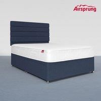 Airsprung King Size Comfort Mattress With 2 Drawer Midnight Blue Divan