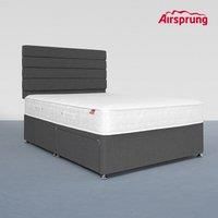 Airsprung Double Pocket 1000 Comfort Mattress With 2 Drawer Charcoal Divan