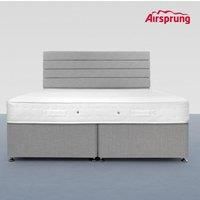 Airsprung Super King Size Pocket 1000 Comfort Mattress With 4 Drawer Silver Divan