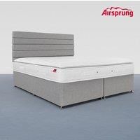 Airsprung Super King Size Pocket 1500 Memory Pillowtop Mattress With Silver Divan