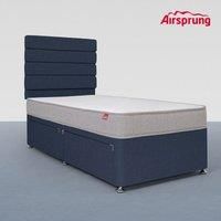 Airsprung Single Kids Wellness Mattress With 2 Drawer Midnight Blue Divan