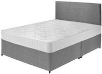 Argos Home Elmdon Comfort Small Double Divan Bed - Grey