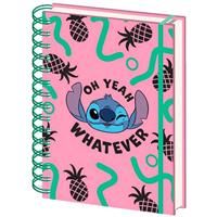 Disney Lilo and Stitch Wiro Notebook (Oh Yeah Whatever Design) A5 Writing Book, Lilo and Stitch Gifts for Women, Men and Kids, Stitch Disney Journal - Official Merchandise
