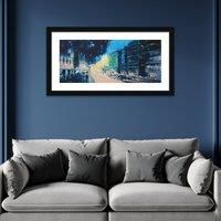 The Art Group Knightsbridge Exodus Harrods Backdrop Framed Print