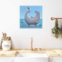 The Art Group Ailsa Black (Born To Fish) 40x40cm Wall Art