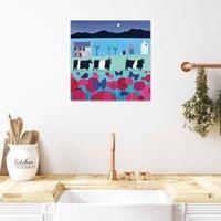 The Art Group Ailsa Black (Flutterbies And Belties) 40x40cm Wall Art
