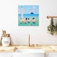 The Art Group Ailsa Black (Wind On Wool) 40x40cm Wall Art
