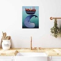 The Art Group Ailsa Black (Merry Jackie And The Whale) 30x40cm Wall Art
