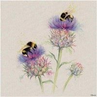 Jane Bannon WDC97310 Canvas Print 60 x 60 cm (Busy Bees), Multi-Colour, 60 x 60 cm