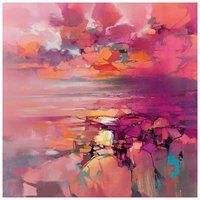 Scott Naismith WDC98357 85 x 85 cm Coral Canvas Print, Multi-Colour, 85 x 85 x 3.8 cm