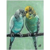 The Art Group Louise Brown Feathered Friends Canvas Print, Cotton, Multi-Colour, 1.8 x 30 x 40 cm