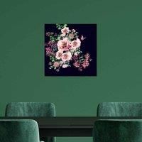 The Art Group Summer Thornton (Pink Roses Luxe) 40x40cm Wall Art