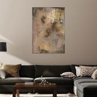 The Art Group Soozy Barker (Gold Reflections) -Canvas Print 85 x 120cm, Wood, Multi-Colour, 85 x 120 x 1.3 cm
