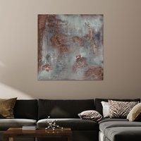 Art Group The Soozy Barker (Copper & Coal) -Canvas Print 85 x 85cm, Wood, Multicolour, 85 x 85 x 1.3 cm