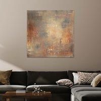 Art Group The Soozy Barker (Copper Earth) -Canvas Print 85 x 85cm, Wood, Multicolour, 85 x 85 x 1.3 cm