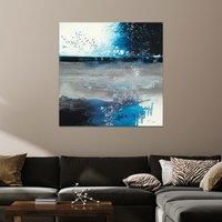 The Art Group Soozy Barker (Ice Blue) -Canvas Print 85 x 85cm, Wood, Multicolour, 85 x 85 x 1.3 cm