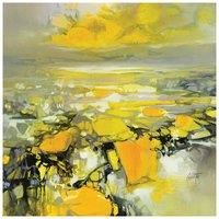 Art Group WDC98285 The Scott Naismith (Yellow Matter 2) -Canvas Print, Wood, Multicolour, 85 x 85 x 1.3 cm