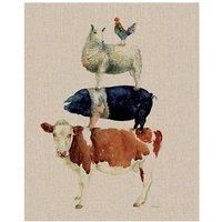 The Art Group Jane Bannon (Farmyard Fun) 40x50cm Canvas
