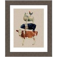 The Art Group Jane Bannon (Farmyard Fun) - 40x50cm Framed Art
