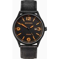 SEKONDA Unisex-Adult Analogue Classic Quartz Watch with Nylon Strap 1388.27