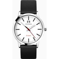 Sekonda Nordic Men’s 40mm Quartz Watch in White with Analogue Display, and Black Leather Strap 1939