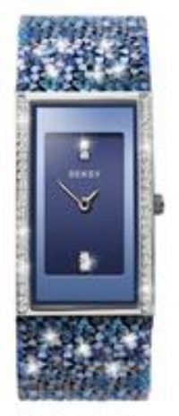 Seksy Rocks Ladies Blue Swarovski Crystal Set Strap Watch