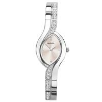 Sekonda Ladies Silver Coloured Oval Twist Bracelet Watch