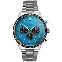 Sekonda Velocity Men’s 45mm Quartz Watch in Blue with Analogue Display, and Stainless Steel Bracelet 30024