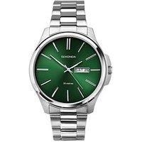 Sekonda Sekonda Jones Menâ€™s Watch | Silver Stainless Steel Case & Bracelet with Green Dial | 30152