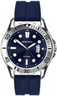 Sekonda Men's Blue Silicone Strap Watch