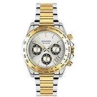 Sekonda Sports Mens 40mm Circuit Chronograph Watch with Silver Dial