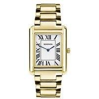 Sekonda Sekonda Mens Clement Gold Alloy Bracelet With White Dial Analogue Watch