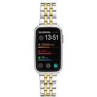 Sekonda Sekonda Unisex Track Two Tone Alloy Bracelet With Lcd Dial Smartwatch