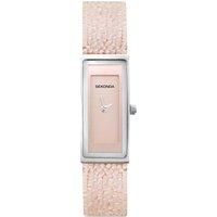 Sekonda Sparkle Ladies 16mm Quartz Watch in Lilac with Analogue Display, and Purple Leather Strap 40375.