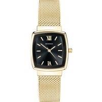 Sekonda Ladies Watch Gold Colour Mesh Bracelet Black Dial 40383 RRP £59.99